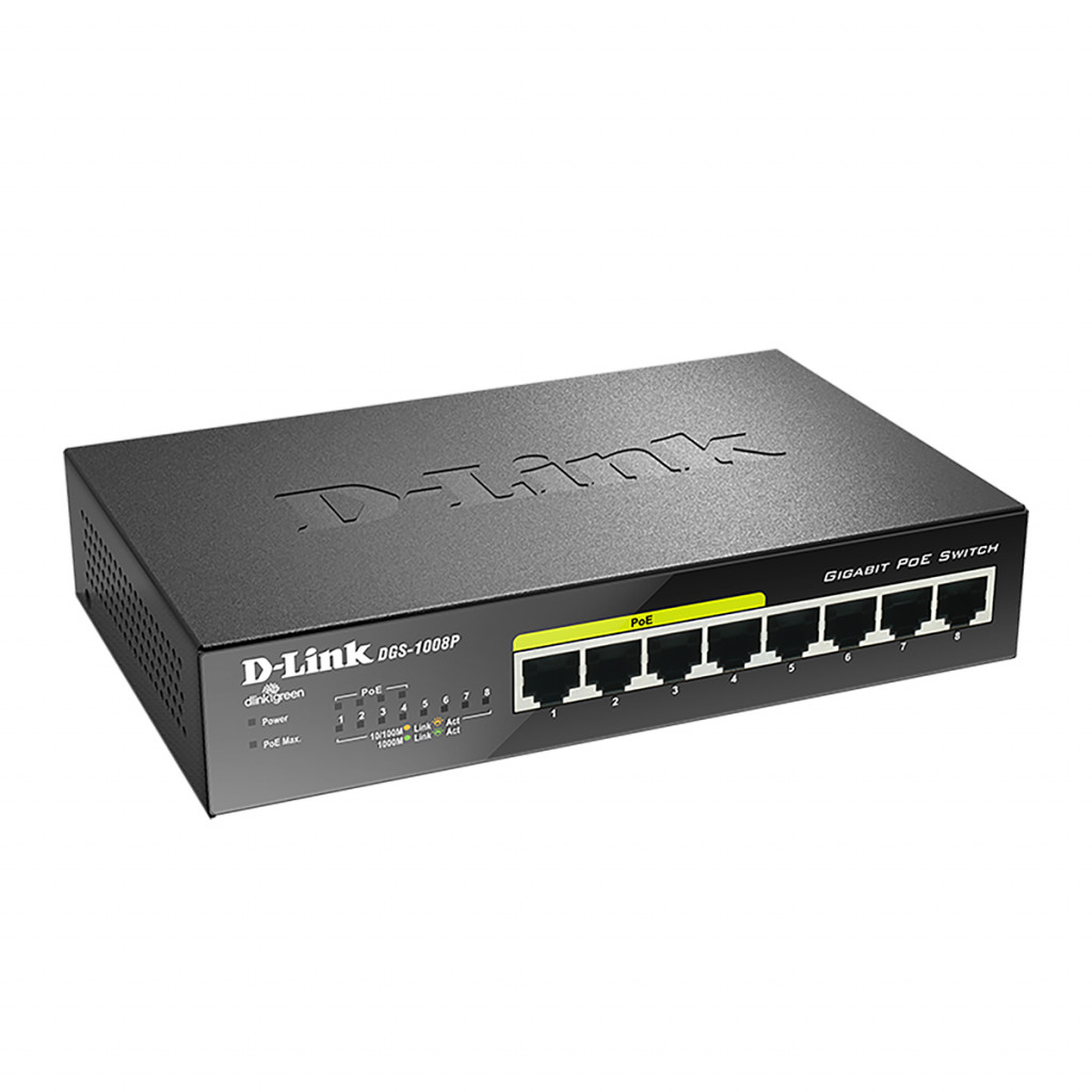 سوئیچ شبکه 8 پورت دی لینک مدل DGS-1008P